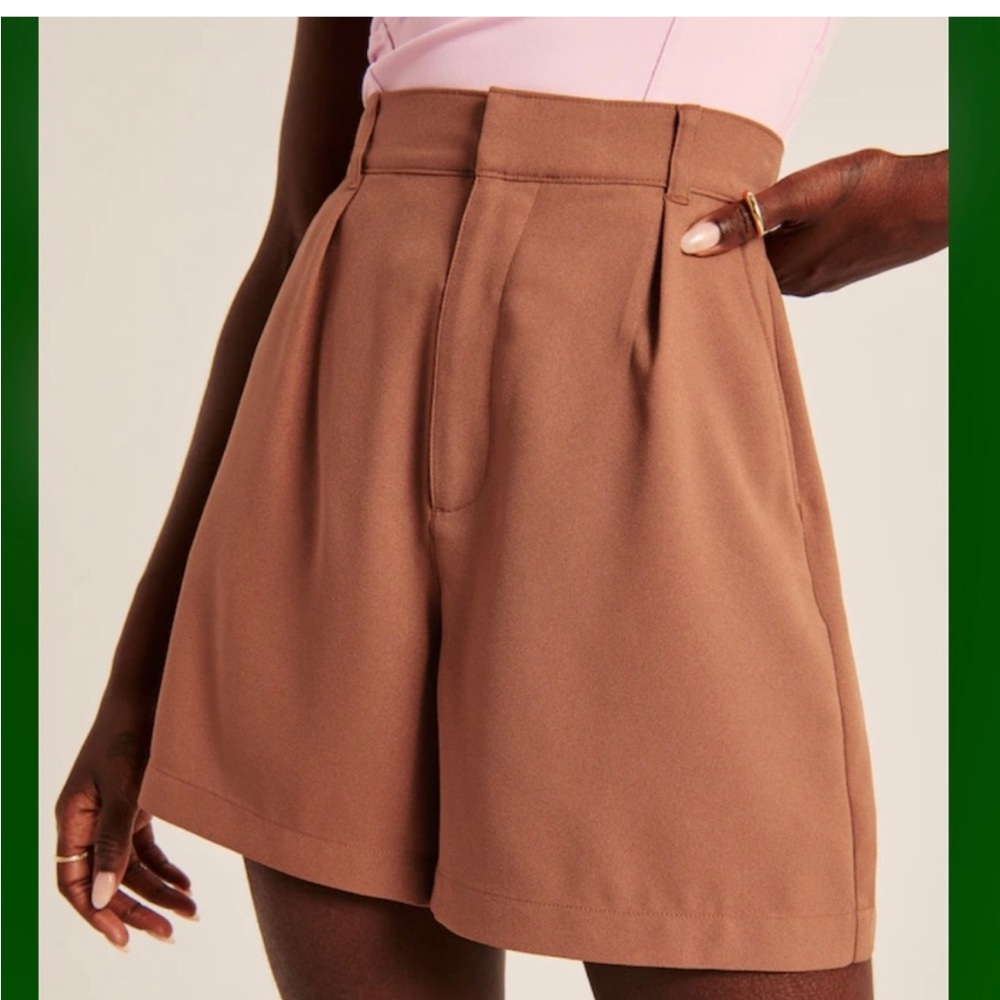 Abercrombie Brown Dressy Tailored Shorts